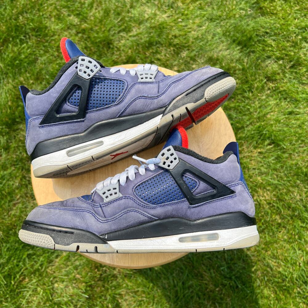 Size 10.5 - Nike Air Jordan 4 Retro Winter Loyal Blue Men's Shoes - Ships Now - Picture 3 of 10